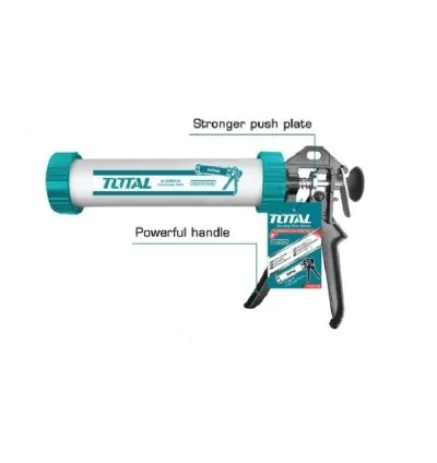 Total Aluminium Silicon Gun Caulking Gun 15" THT20115