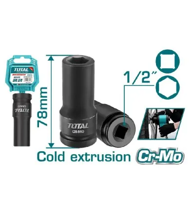 Total Socket Spanner Impact Dr. Deep 1/2" 14mm THDIS12141L