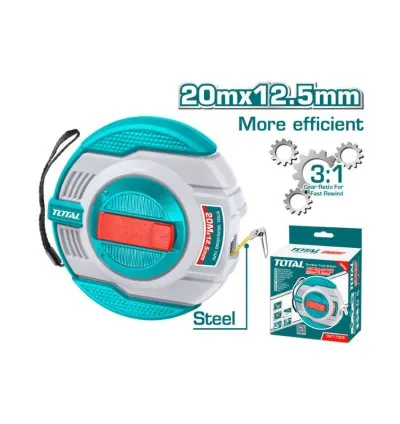 Total Measuring Tape Steel Round 20m TMT11206