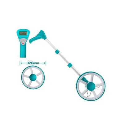 Total Odometer Measuring Wheel 99999.9m with Inch & Metric, Digital Display TMT19923