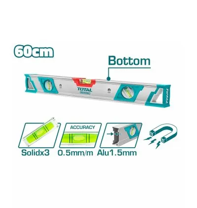 Total Spirit Level with Powerful Magnets 60cm TMT26086M