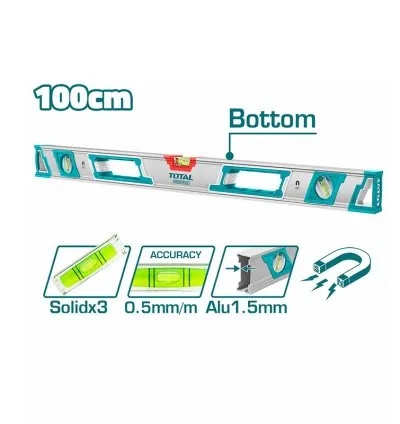 Total Spirit Level with Powerful Magnets 100cm TMT210086M