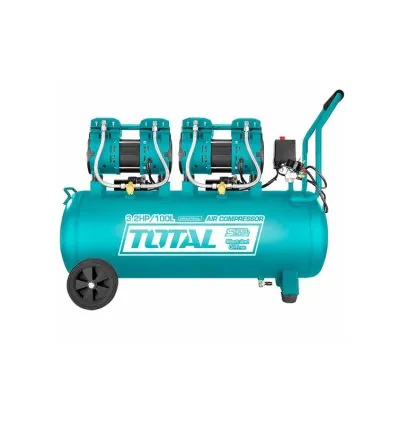 Total Air Compressor Oiless System, 2 Copper Wire Motor 100L 2.4KW 1200W TCS2241008-8