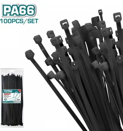 Total Cable Ties 350 x 4.8mm Black THTCTB35048 (100pcs Set)