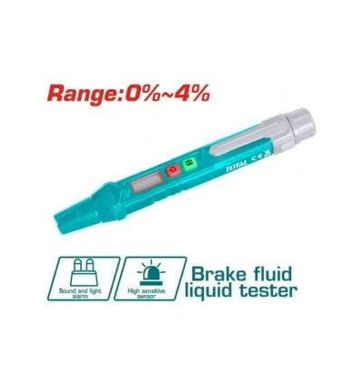 Total Multimeter Brake Fluid Liquid Tester 0%~4% with Digital LCD Display, Low Battery Indication TETBF01