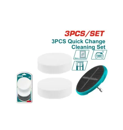 Total Soft Sponge 3.5" & Quick Change Backer 3pcs Set TAC35351