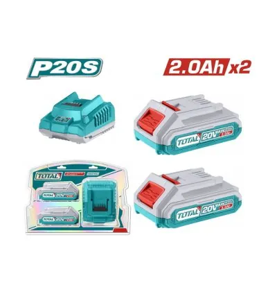 Total Cordless Lithium-ion Battery & Charger Kit 20V TFBCPK1222