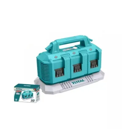 Total 6 Port Cordless Battery Charger 20V 4A, Fits All Total P20S 20V Tools TFCLI2064