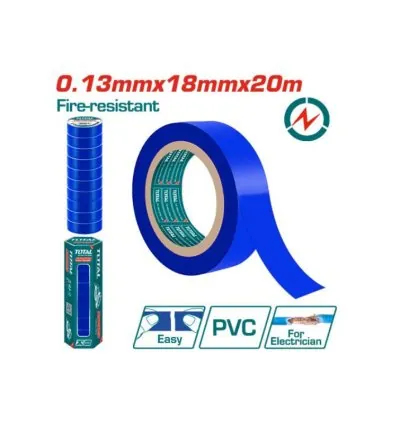 Total PVC Insulating Tape Blue 20m THPET1010