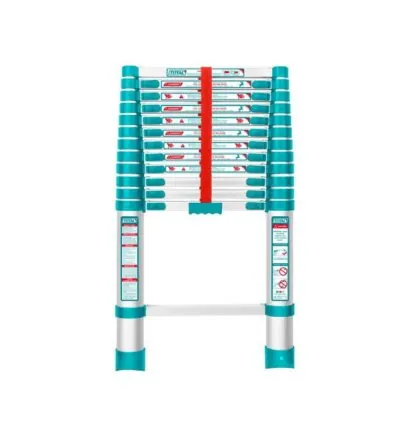 Total Telescopic Ladder with 12 Steps, Aluminium Body, Easy Carry THLAD08121