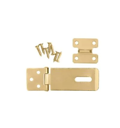Total Galvanized Steel Hasp and Staple 2.5" 26x1.4mm, Includes 7pcs Fasteners THSS1025