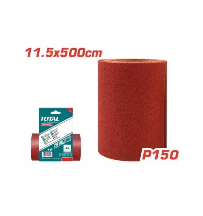 Total Sandpaper P150 11.5x500cm for Sanding Wood, Wall and Metal TAC761504
