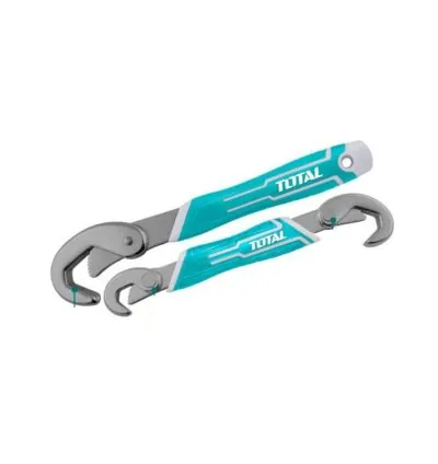 Total Bent Wrench, Double & Single Open End, Chrome Plated TBWS09328