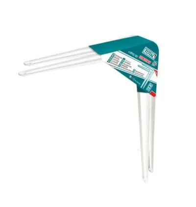 Total Shelf Bracket 2pcs Set 8x10" with 6 Attachment Points, 12 Mounting Screws, White TSB10810