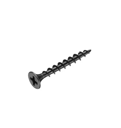 Total Drywall Screw #8x2-1/2"(4.2x64mm) Fine Thread for Gypsum Phillips Drive, Carbon Steel, Phosphatized Black 250pcs Box THWDS82122