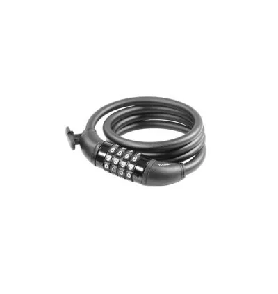 Total 4 Digit Combination Bicycle Lock 10x1200mm with Lock Frame TBK21012