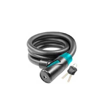 Total Bicycle Lock 20x1200mm with 2pcs Brass Keys TBK12012