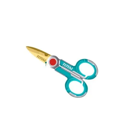 Total Electrician's Scissor 5.5" with Stainless Steel Body, Unique Design Handle THT1155871