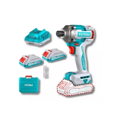 Total Cordless Impact Driver 230Nm Lithium-ion 20V with Screwdriver Bits, Battery & Charger TIRLI2023