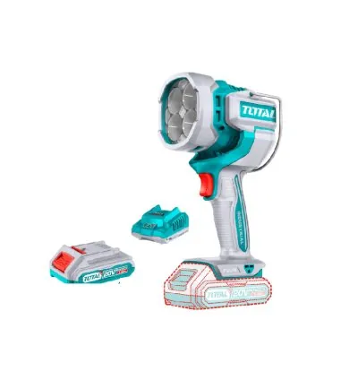 Total Cordless LED Work Lamp 20V with 2.0Ah Lithium-ion Battery & Charger TWLI20881
