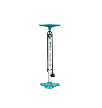 Total Tyre Hand Pump ?32*580mm with Bar & PSI Double Units, Aluminium Tube TMPP3201