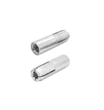 Total Drop-In Anchor Plug 5/8"x2-1/2" Carbon Steel, Zinc Plated Finish THWDA582121 (Pack of 50pcs)