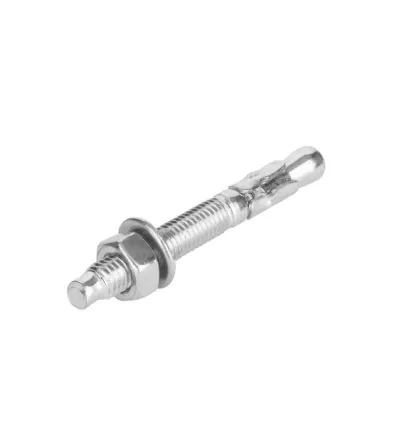 Total Galvanized Wedge Anchor 1/2"x3-3/4" Carbon Steel, Zinc Plated Finish THWWA213341 (Pack of 50pcs)