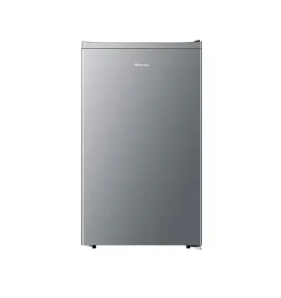 Hisense Refrigerator 90L Single Door, Separate Chiller, Removeable Glass Shelves, Low Noise, Energy Saving, Tempered Glass, Reversible Door, Sealed Crisper, Titanium Silver H125RTS