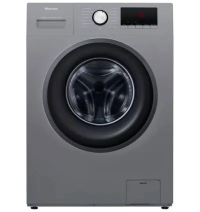 Hisense Washing Machine 9kg Steam Care, Front Load, LED Display, Time Delay, Energy Efficient, Snowflake Drum, Titanium WFPV9012MT