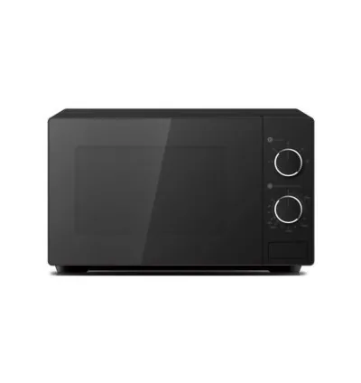 Hisense Microwave 20L 700W Solo Manual, Knobs Push Button, 6 Power Levels, Black H20MOBS10