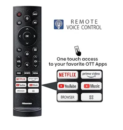 Hisense 55" Smart UHD 4K Quantum ULED TV with Dolby Vision Atmos, HDR 10+, 240Hz HRR Panel, 4K Resolution, Channel Speakers with Sub Woofer , Dolby Audio Sound 55E7K