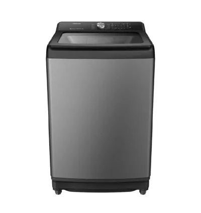 Hisense Washing Machine 18kg Top Loading, LED Display, Double Water Inlets, Smart Fuzzy Logic, Connect Life, Pre Soak Function, Self Programming Function Titanium Silver WT5T1825DT