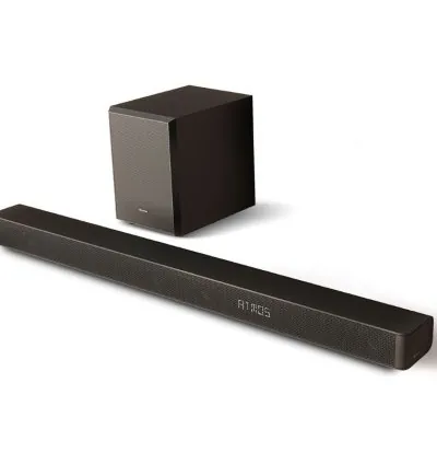 Hisense Sound Bar 3.1CH 280W Bluetooth, Dolby Digital, Dolby Atoms, Remote Control with Wireless 6.5" Subwoofer USB/MP3/FLAC AX3100G