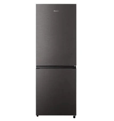 Hisense Refrigerator 223L Double Door, Bottom Freezer, Titanium Silver H300BTS