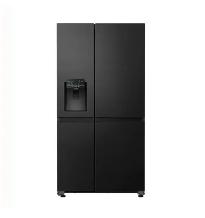 Hisense Refrigerator 601L Side By Side Door, Water & Ice Dispenser, Black Stainless Steel H780SB-IDL