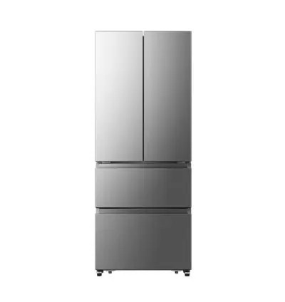 Hisense Refrigerator 380L, French Door, Total No Frost, Multi Airflow, Metal Glide Drawer, Soft LED Lighting, Electronic Touch Control, Inox H530FI