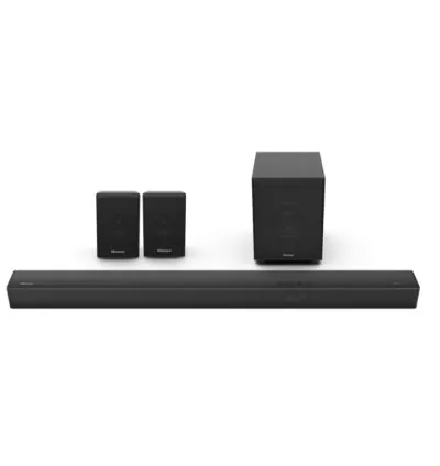 Hisense Home Theatre 7.1.2 ch Dolby Atmos with Wireless 8" Subwoofer + Wifi Function, 570W Output Power, 4K HDR Pass Thru, Powerful Bass U5120GW+