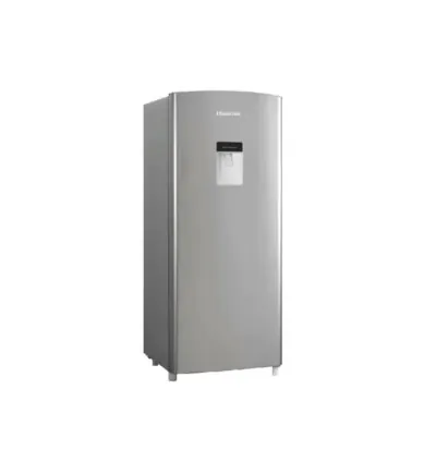 Hisense Refrigerator 177L Single Door Top Freezer Stylish Design, A+ Energy Rating, Sleek Water Dispenser, Interior LED Lighting Silver H235RTS-WD