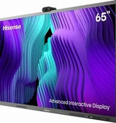 Hisense 65" HIDB Touch Screen TV Smart UHD 4K Digital Interactive Touch Monitor with Integrated 4K Camera, Dolby Atmos, GoBoard Wireless Transmission, Eye Comfort, Array Microphone 65MR6DE