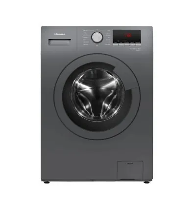 Hisense Washing Machine 7kg, Front Load Pure Jet Wash Stream Technology, Allergy Steam Care, Durable Inverter Snowflake Drum Silver WFQP7012VMT