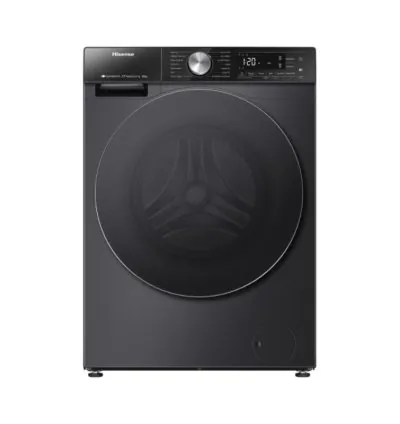 Hisense Washing Machine 12kg, Front Load Auto Dosing, Auto Wash, Steam Wash Titanium WF5S1245BB