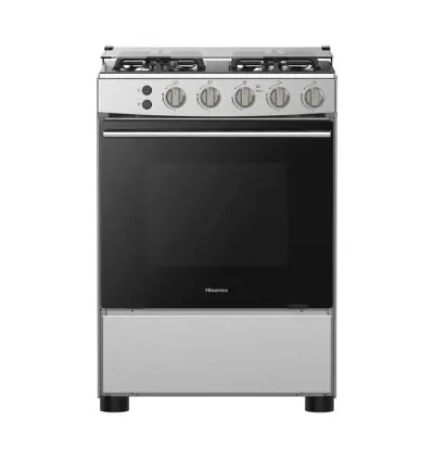 HISENSE Free Standing Gas Cooker with 4 Burners COOKER-60cm HFG60121X