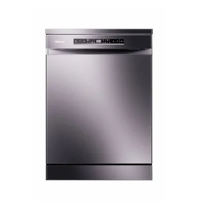 Hisense 15 Place Dishwasher with 8 Programs, LED Display, Touch Control, Stainless Steel Tub & Filter, Silver H15DSL