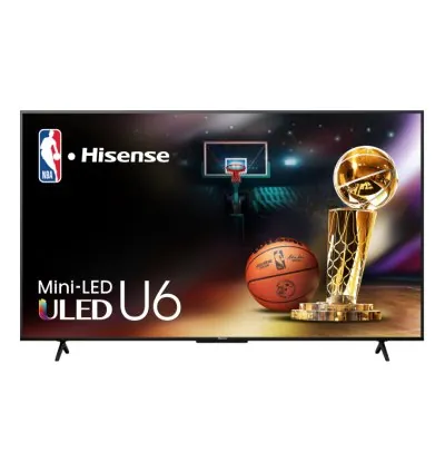 Hisense 85" Mini-LED QLED UHD 4K Smart TV with Quantum Dot Color, Dolby Vision & Atmos, HDR 10+, Voice Control, Google TV 85U6N-PRO