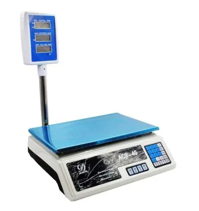 Commercial Electronic Digital Price Computing Platform Scale 200g - 40kg ACS-40