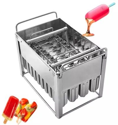 Generic Commercial Stainless Steel Ice Lolly Mold 40 Holes Each Hole Capacity 75ML
