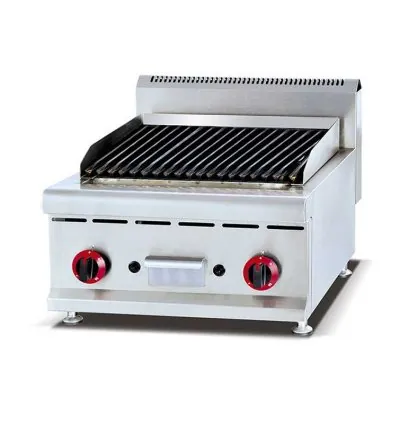 Generic Commercial Table Top Stone Grill Gas/Charcoal