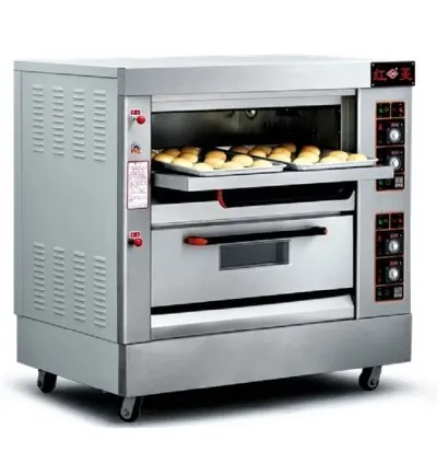 Generic Commercial Gas Baking Oven 2 Door 4 Trays