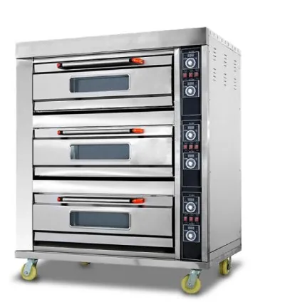 Generic Commercial Gas Baking Oven 3 Door 9 Tray