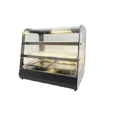 Generic Commercial Food Display Warmer Large Shiny Gold Inside 1.2m